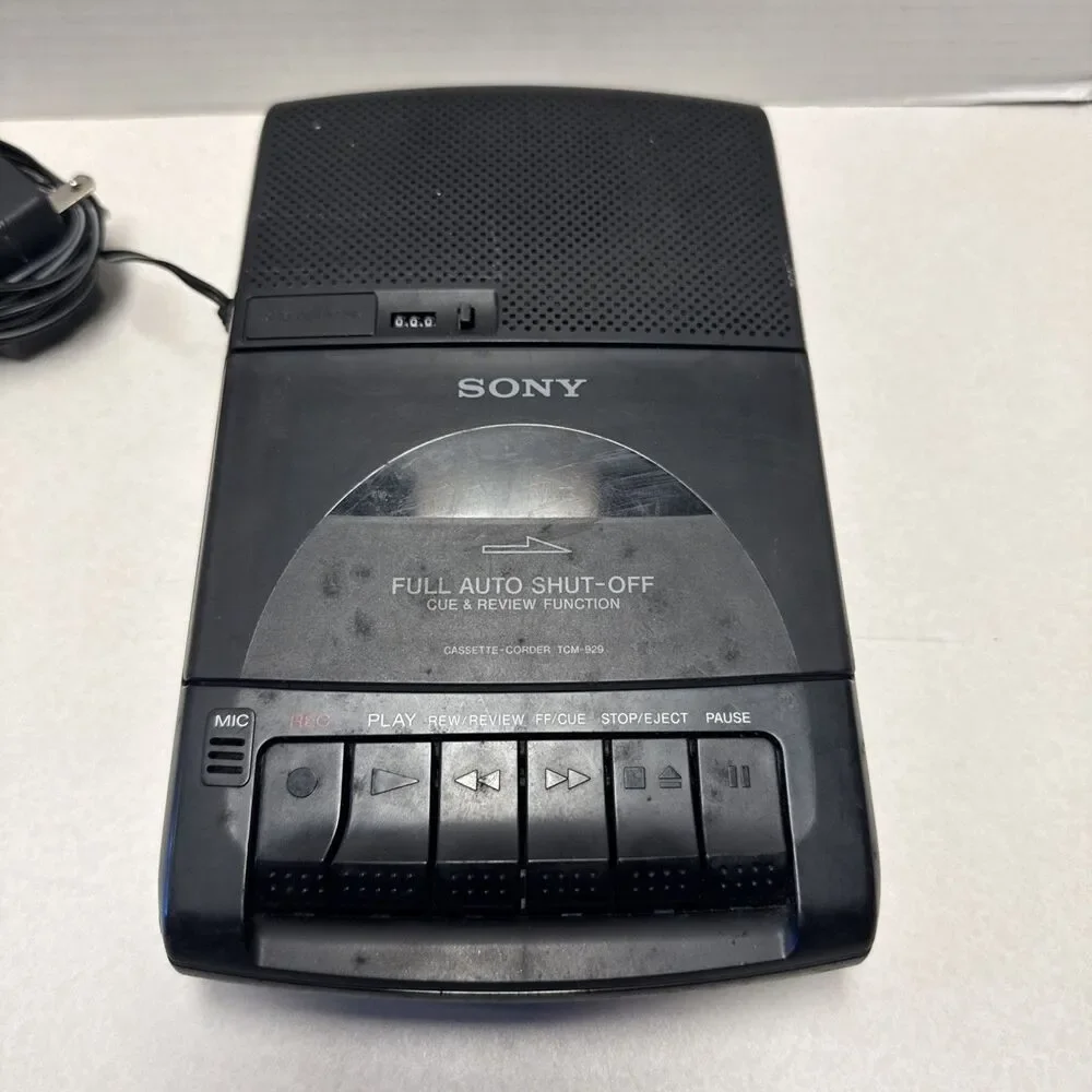 SONY Portable Cassette Player + Recorder TCM-929 for Parts repair